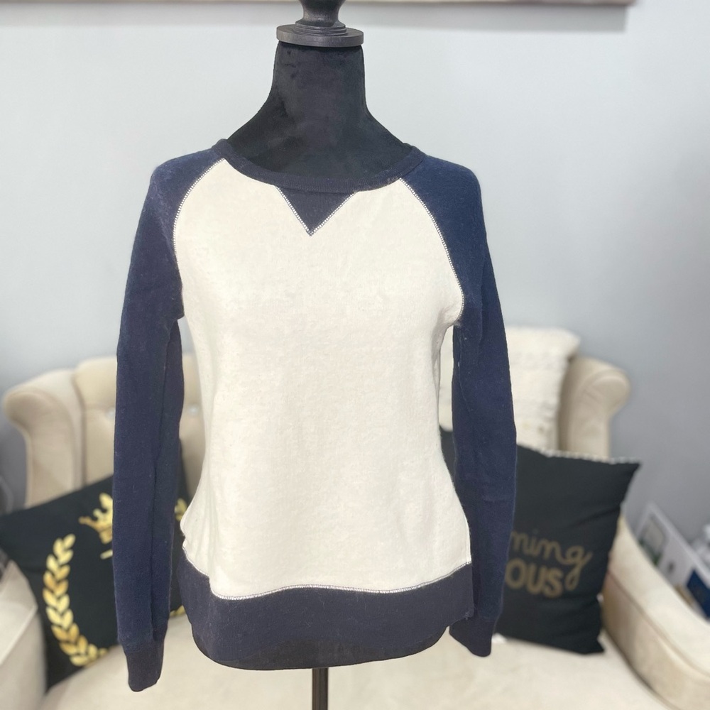 Levi's Navy and Cream Women's Sweater